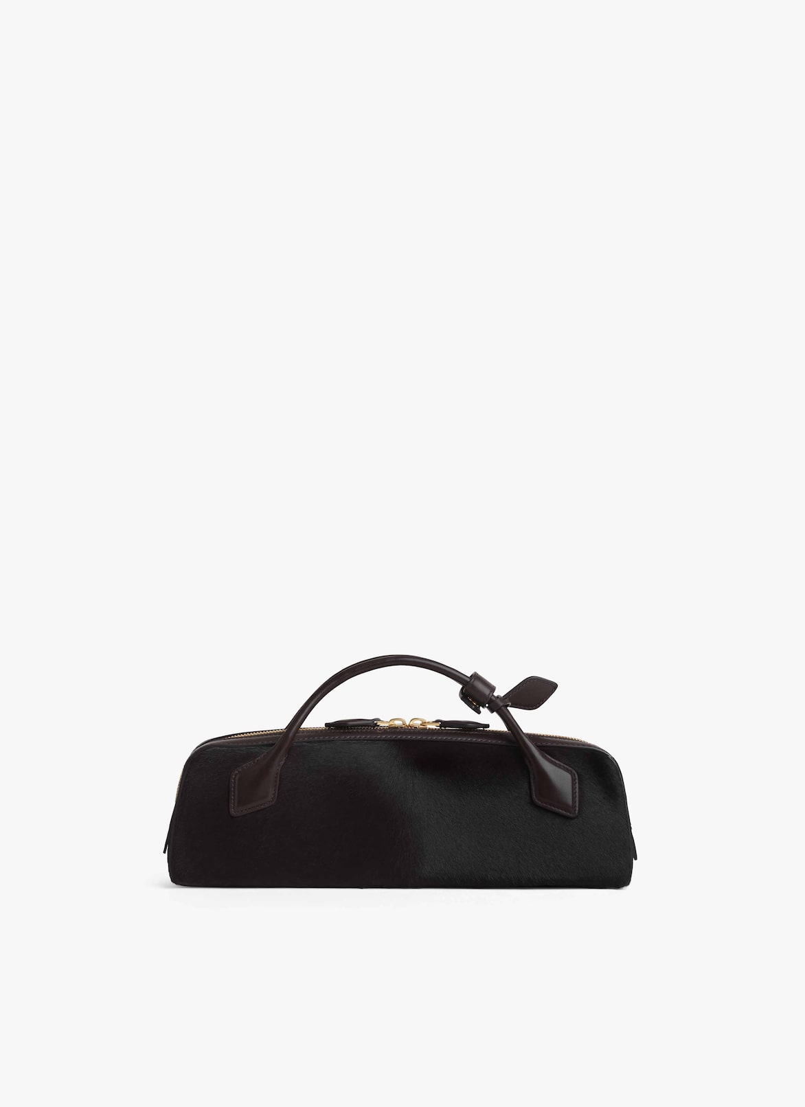 LE TECKEL CLUTCH IN HAIRCALF ALAÏA CHOCOLATE LE TECKEL CLUTCH IN HAIRCALF